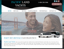 Tablet Screenshot of pacificlandyachts.com